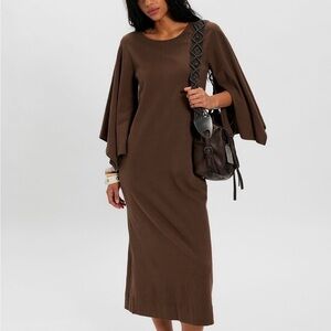 Free People Cocoa Long Sleeve Dress